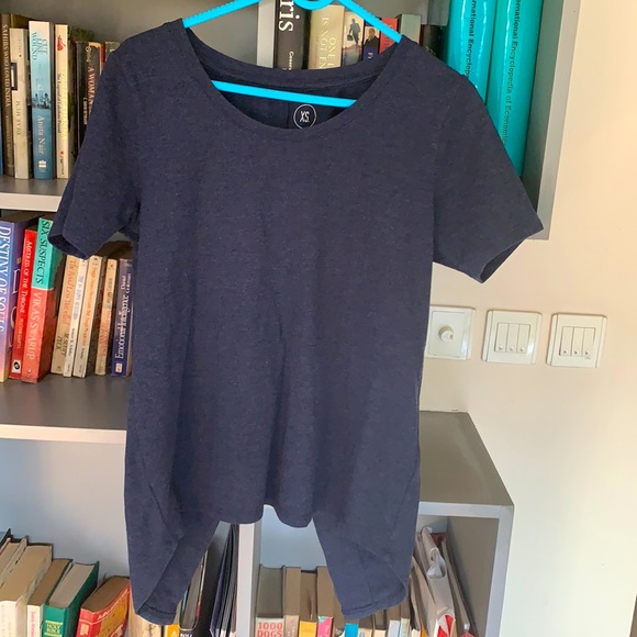 DENIM TEE : Bhane size XS. Chest 36. Stretch t shirt. Cutout at back. - Picture 2 of 8